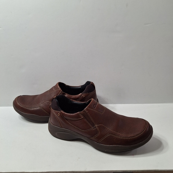 Clarks 1825 Men’s Brown Leather Classic Comfort Versatile Slip-On Loafer Size 12 - Picture 11 of 14